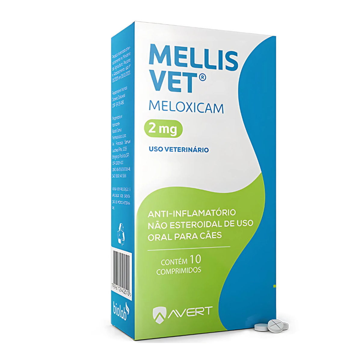 Mellis Vet 10 com Comprimidos 2mg