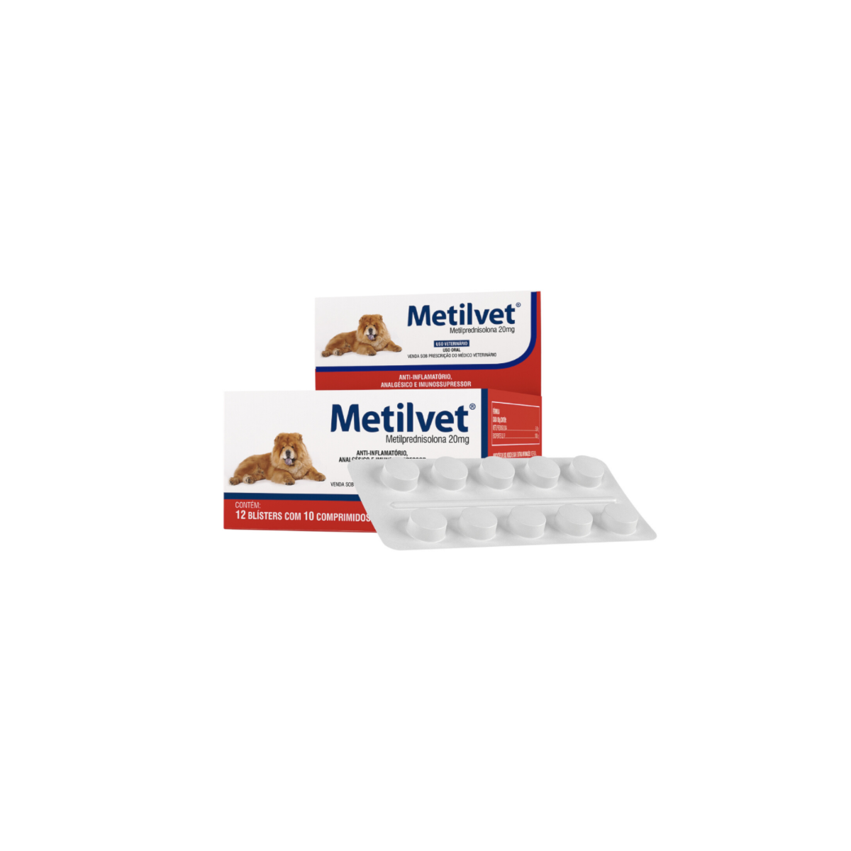 Metilvet 20 mg 120 Comprimidos