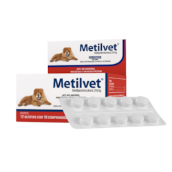 Metilvet 20 mg 120 Comprimidos