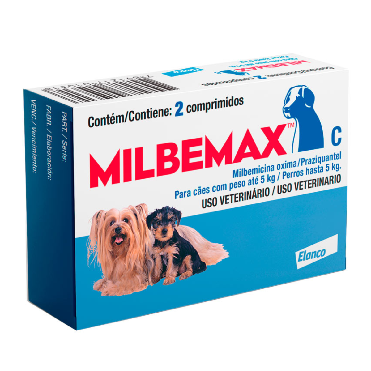Milbemax Elanco para Cães até 5kg