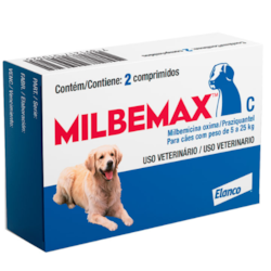 Milbemax Elanco para Cães de 5kg a 25kg