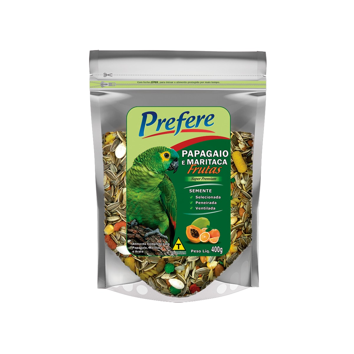 MIX PAPAGAIO C/ FRUTAS PREFERE 400G