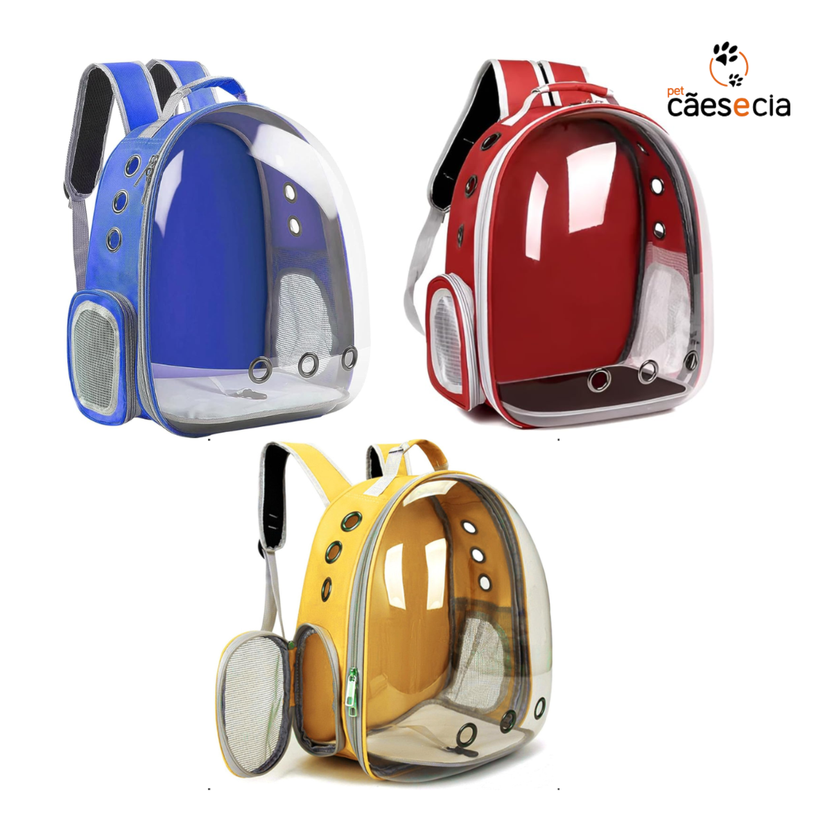 Mochila de Transporte para Pets com Visão Panorâmica - Conforto e Estilo!