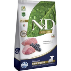 N&D Prime Cordeiro e Blueberry Cães Filhotes Raças Pequenas