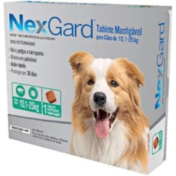 NEXGARD (10,1 A 25KG)(COMBO)(3 TABLETES)(VERDE)