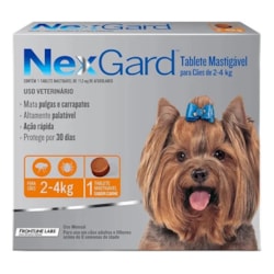 NEXGARD (2 A 4KG)(COMBO)(3 TABLETES)(LARANJA)