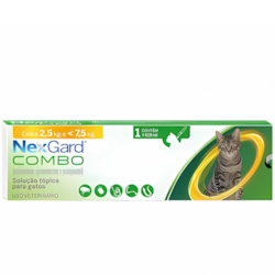 NEXGARD PARA GATOS (2,5KG A 7,5KG ) 1 UNIDADE (AMARELO)