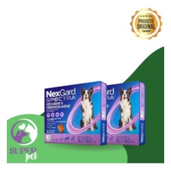 Nexgard Spectra 15,1 A 30kg 1 Tablete Mastigável Combo Com 2