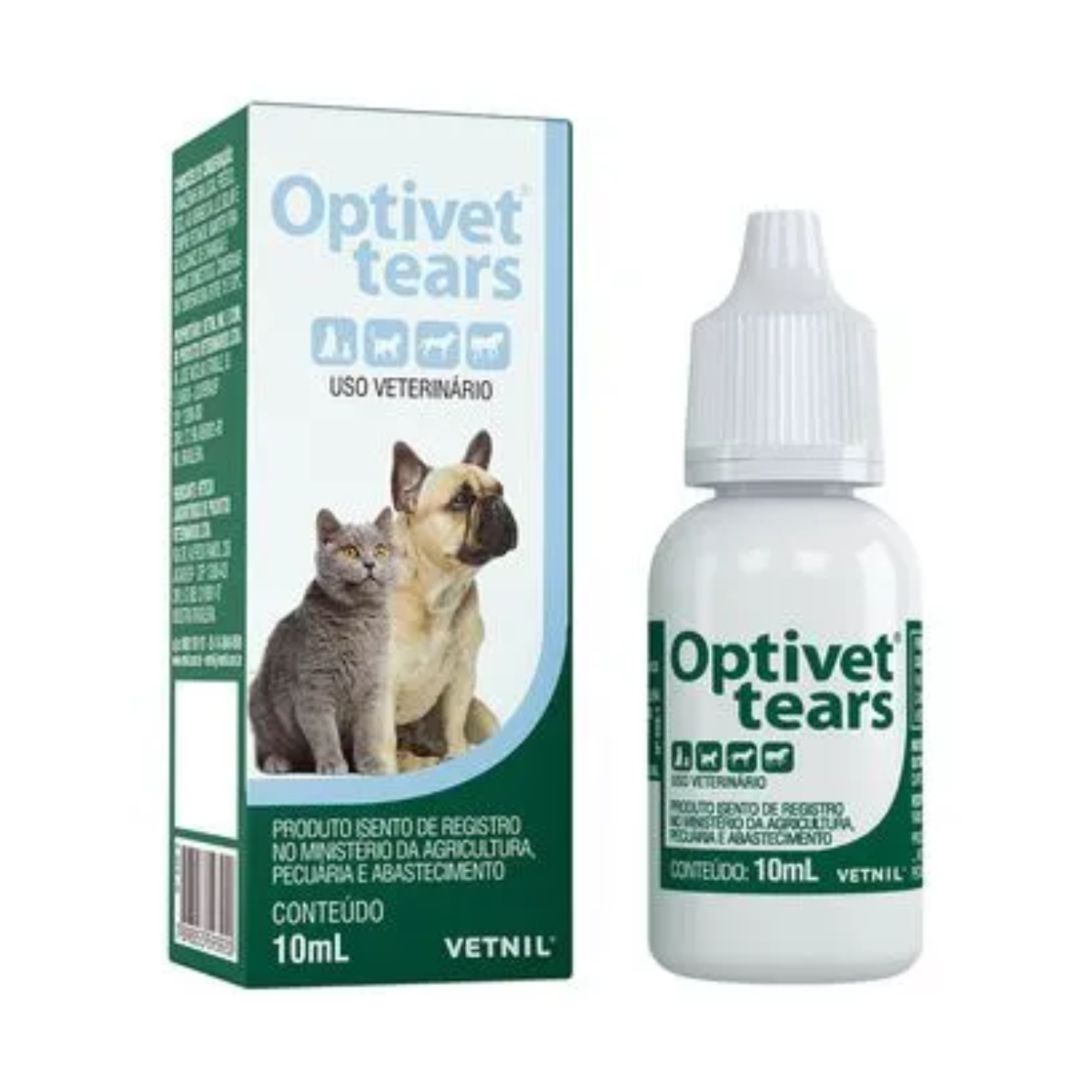 Optivet Tears Colírio Cães e Gatos 10 ml