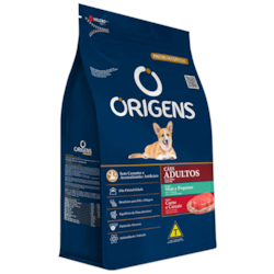 Origens Premium Especial Cães Adultos Portes Mini e Pequeno Sabor Carne e Cereais