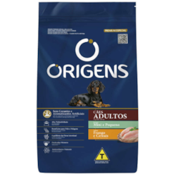 Origens Premium Especial Cães Adultos Portes Mini e Pequeno Sabor Frango e Cereais