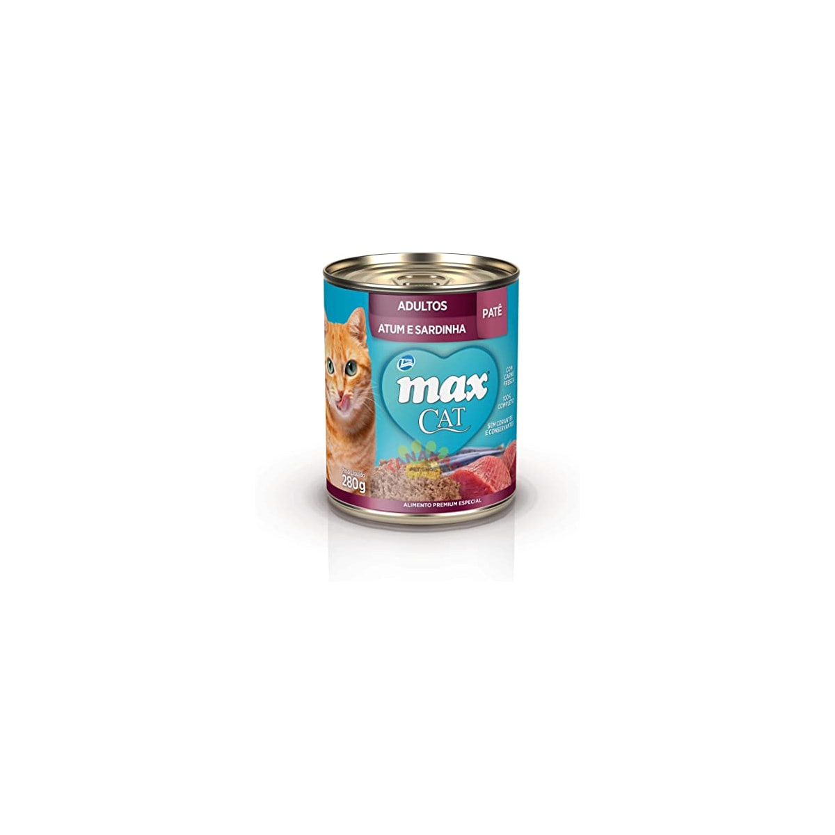 Patê Max Cat Adulto Atum e Sardinha 280g