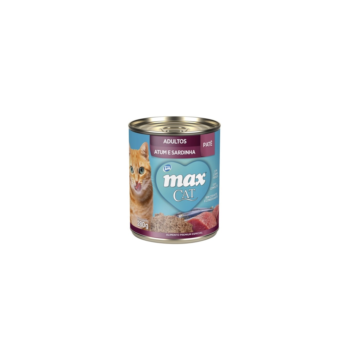 Patê Max Cat para Gatos Adultos Sabor Carne e Frango 280g