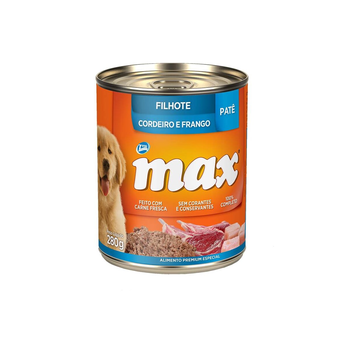 Patê Max para Cães Filhotes Sabor Cordeiro e Frango 280g