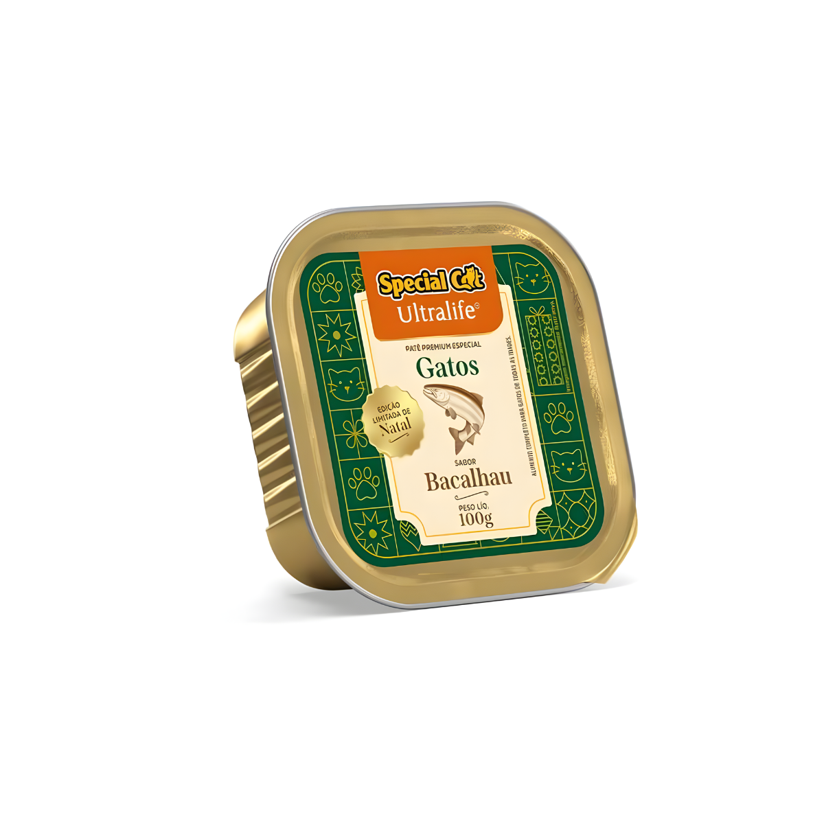Patê Special Cat UltraLife Patê Natal Bacalhau 100g