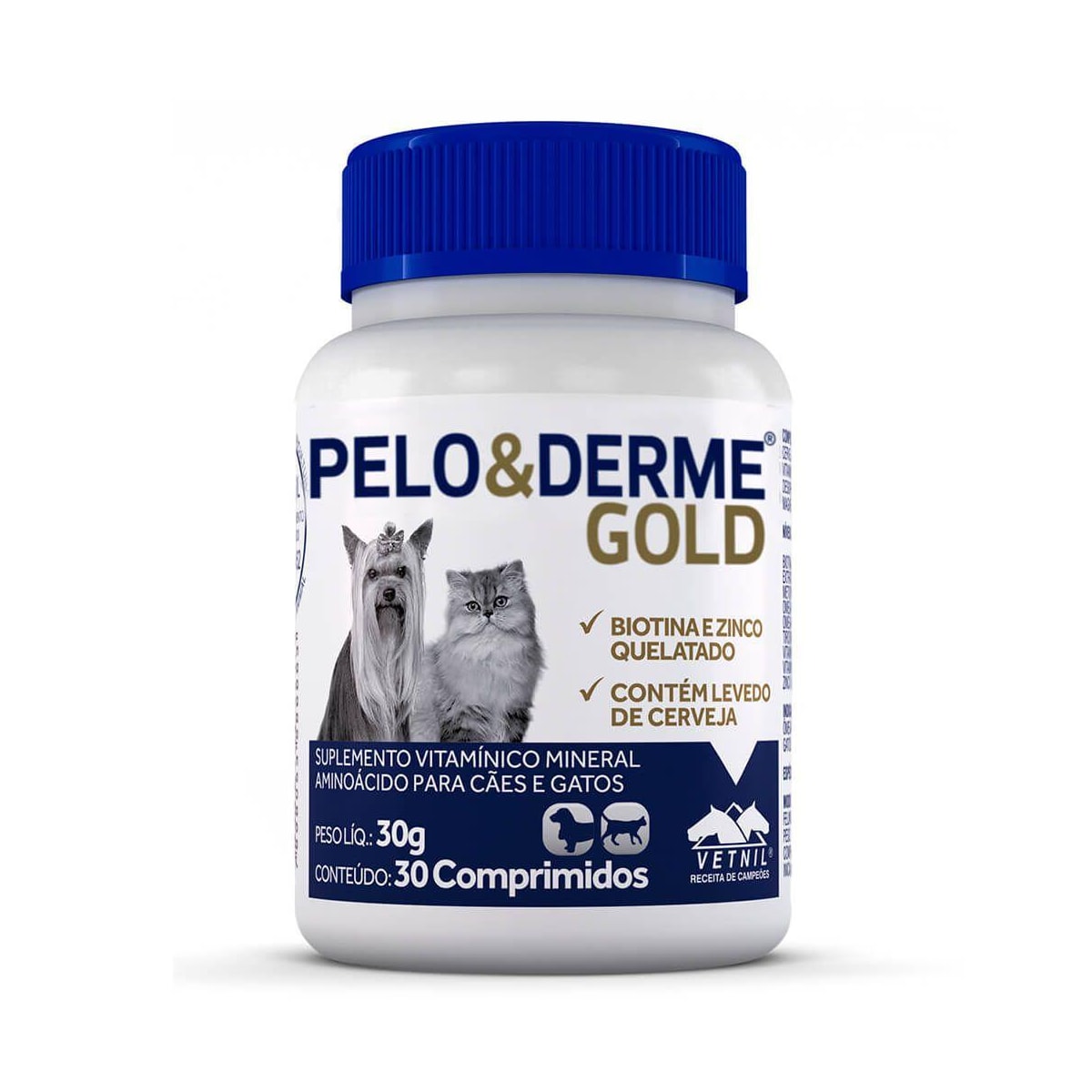 Pelo & Derme Gold com 30 Comprimidos