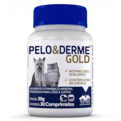 Pelo & Derme Gold com 30 Comprimidos Pelo & Derme Gold com 30 Comprimidos
