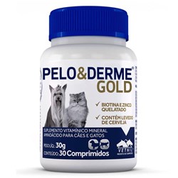 Pelo & Derme Gold com 30 Comprimidos