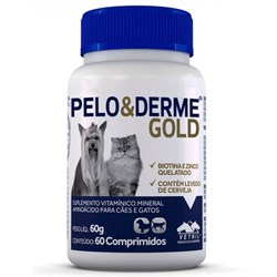 Pelo & Dermegold com 60 Comprimidos 60g