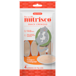 Petisco Cremoso Nutrisco para Gatos Frango e Caranguejo 56 g