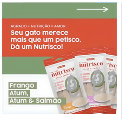 Petisco Cremoso Nutrisco para Gatos Frango e Caranguejo 56 g