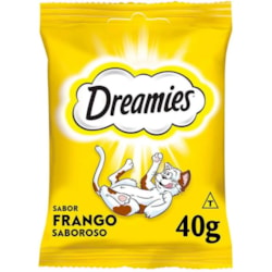 Petisco Dreamies Sabor Frango para Gatos Adultos 40g