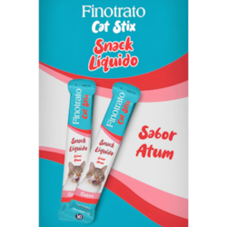 Petisco Finotrato Cat Stix para Gatos Sabor Atum C/6 und