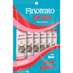 Petisco Finotrato Cat Stix para Gatos Sabor Atum C/6 und