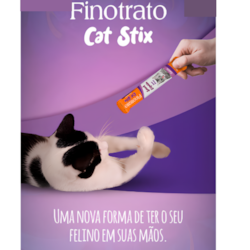 Petisco Finotrato Cat Stix para Gatos Sabor Frango 15g