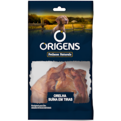 Petisco Natural Origens Orelha Suína Tiras 50g