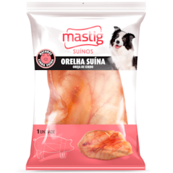 PETISCO ORELHA SUINA NATURAL MASTIG UNID