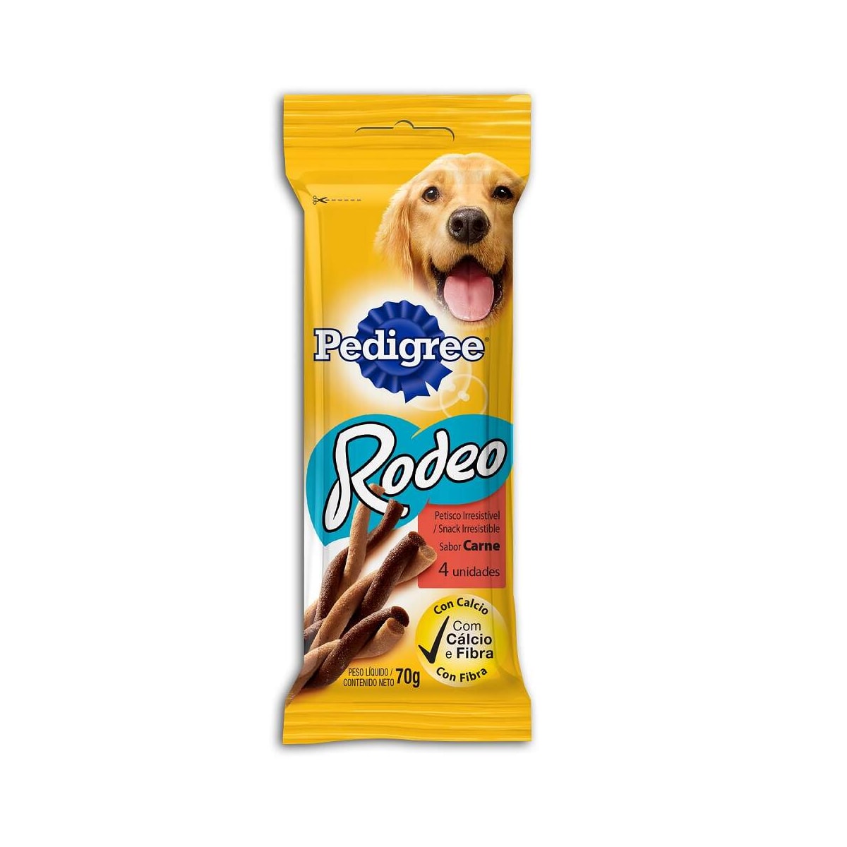 Petisco Pedigree Rodeo para Cães Adultos Sabor Carne