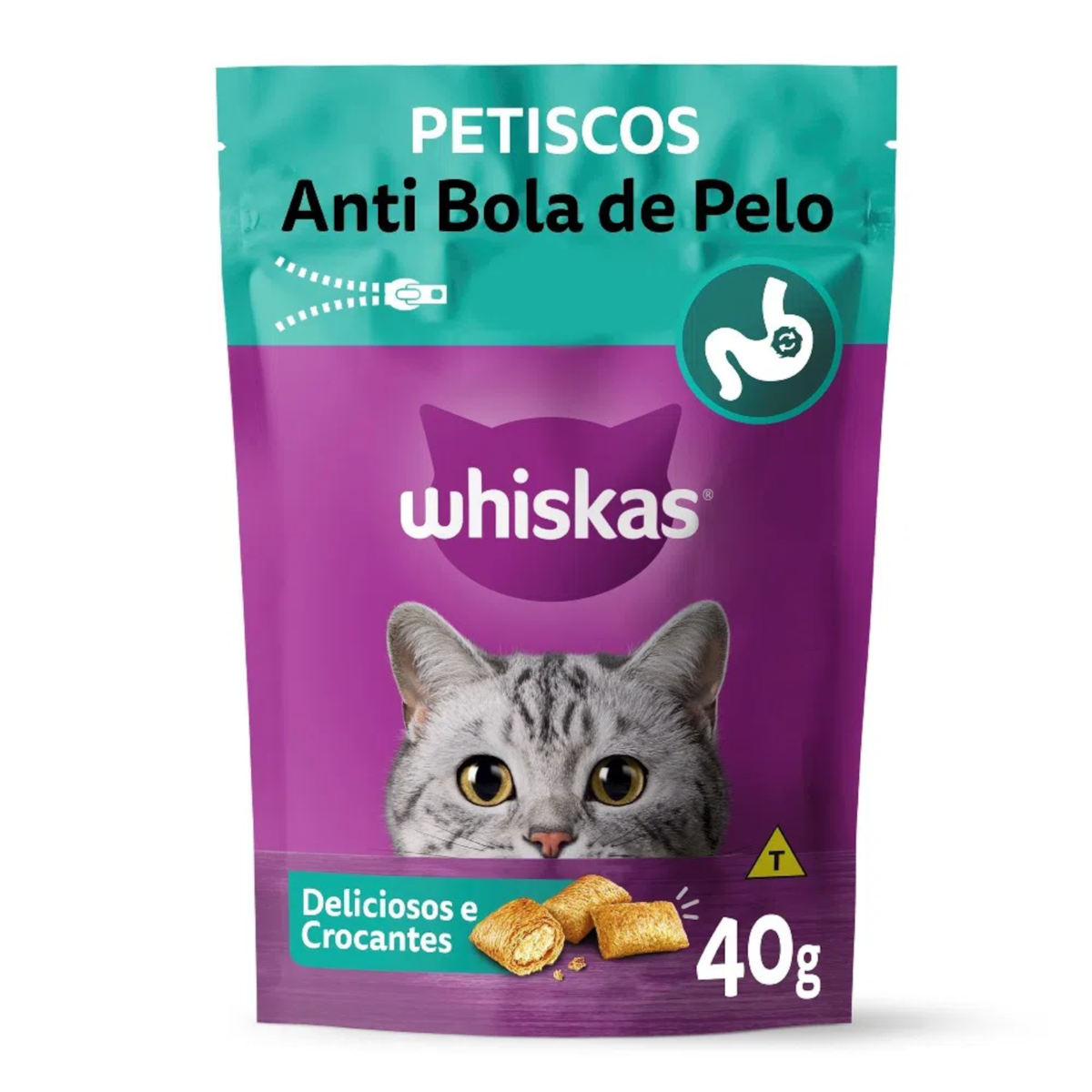 PETISCO WHISKAS TEMPTATIONS ANTI BOLA DE PELO