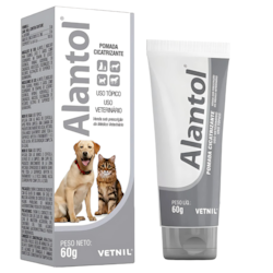 Pomada Cicatrizante Cachorro Gato Alantol 250 Gramas Vetnil