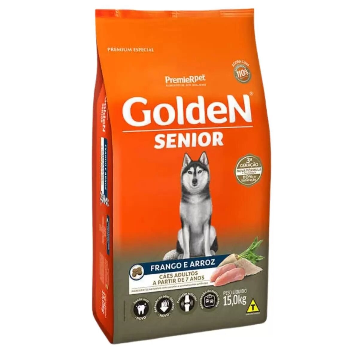 Premier Golden Formula Cães Sênior Frango e Arroz