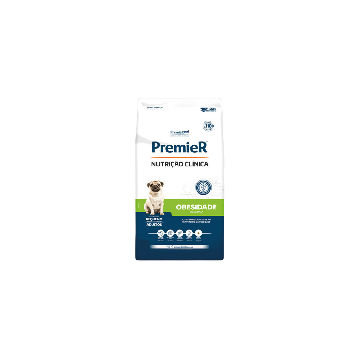 Premier Nutrição Clínica Obesidade para Cães Adultos Pequeno Porte