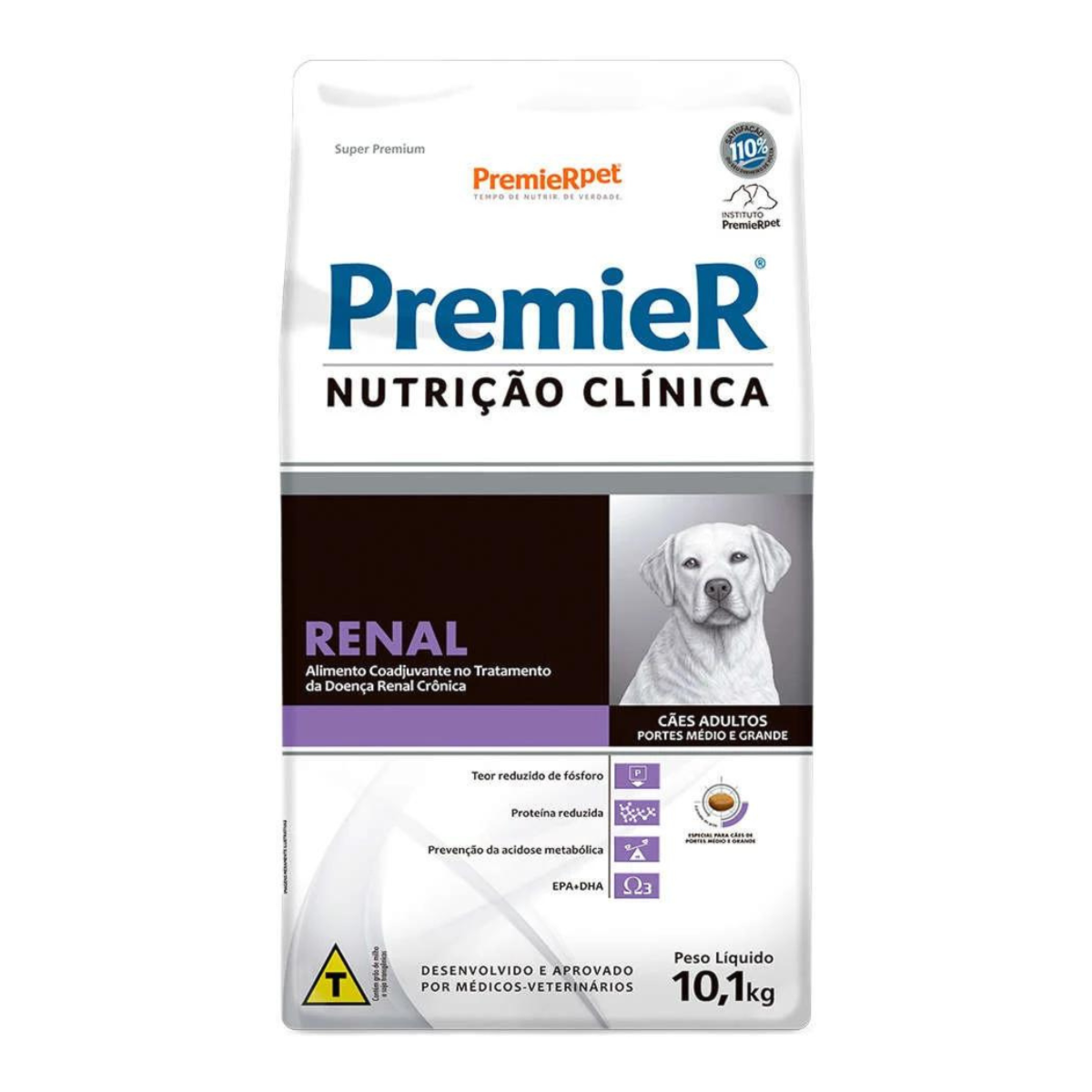 Premier Nutrição Clínica Renal para Cães Adultos de Porte Médio e Grande