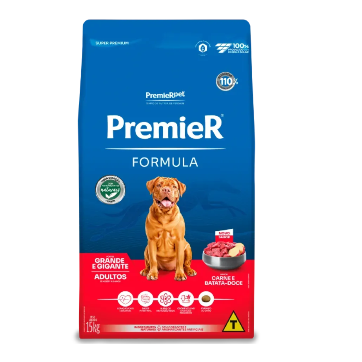 Premier Pet Formula Carne Cães Adultos Porte Grande e Gigante