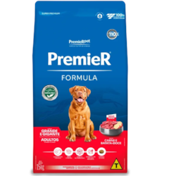Premier Pet Formula Carne Cães Adultos Porte Grande e Gigante