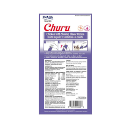 Purê Churu Galinha E Camarão Para Gatos 56g ( C/ 4 Unidades)