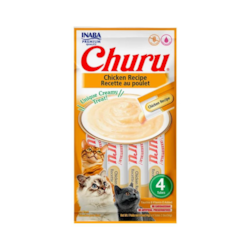Purê Churu Galinha Para Gatos 56g  (C/04 Unidades)