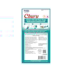 Purê Churu Sabor Frango e Caranguejo para Gato 56g ( C/ 04 Unidaddes)
