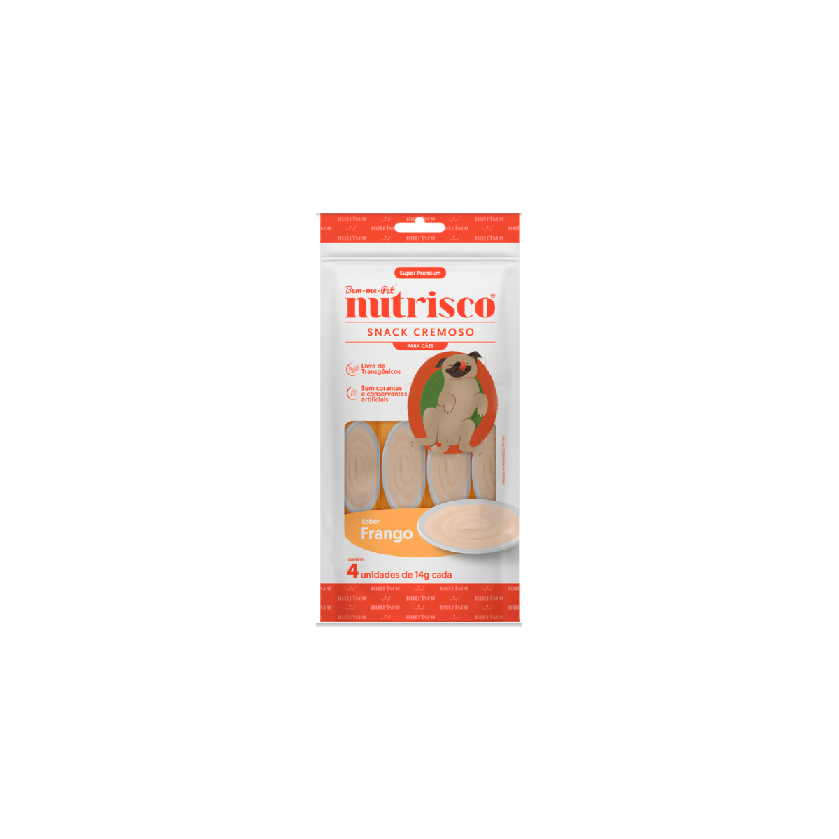 PURÊ CREMOSO NUTRISCO FRANGO CÃES 56G