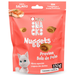 QUATREE SNACKS NUGGETS GATO BOLA DE PELO SALMAO 150G