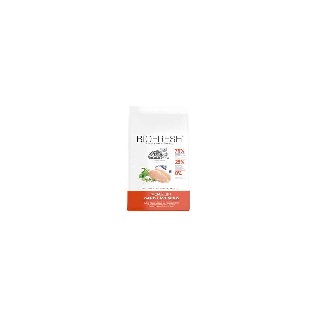 Ração BioFresh Gato Castrados Frango 7,5kg