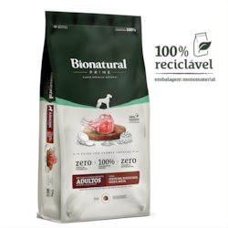 Ração BioNatural Cães Raças Grandes Gigantes Adultos Cordeiro 15kg