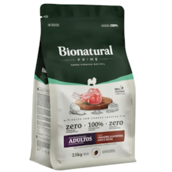 Ração Bionatural Prime Para Cães Adultos Porte Pequeno Sabor Cordeiro 2,5Kg