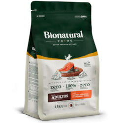 Ração Bionatural Prime Para Gatos Adultos Sabor Salmão 1,5Kg