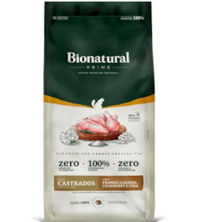 Ração Bionatural Prime para Gatos Castrados Sabor Frango 20kg