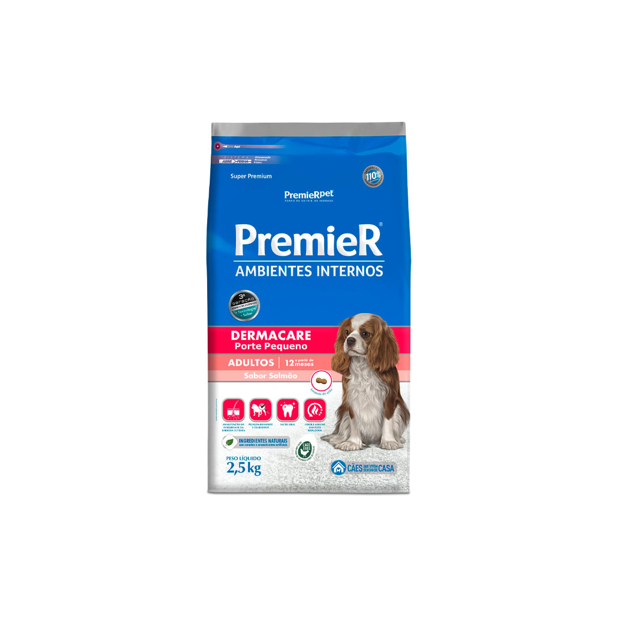 Ração Cães PremieR Ambientes Internos Adultos Dermacare 12kg
